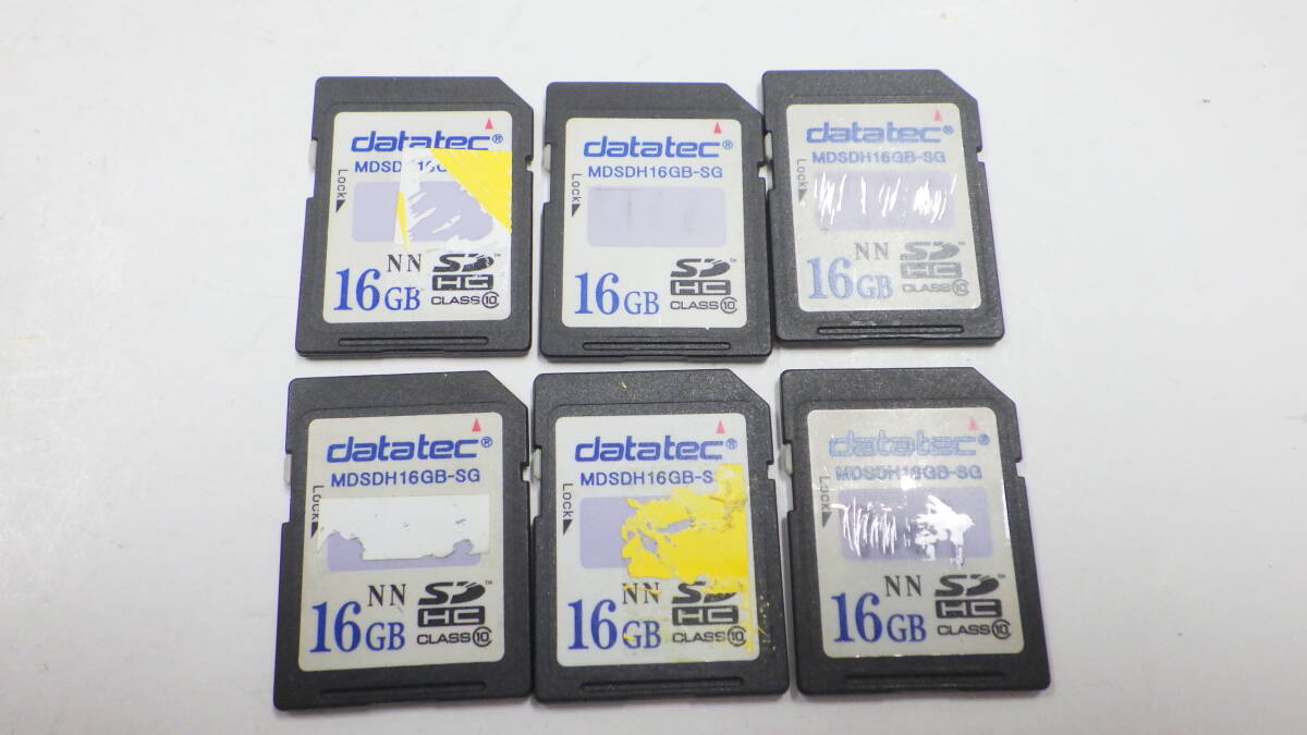 datatec　SDHCカード　16GB　6枚セット　中古動作品_画像1