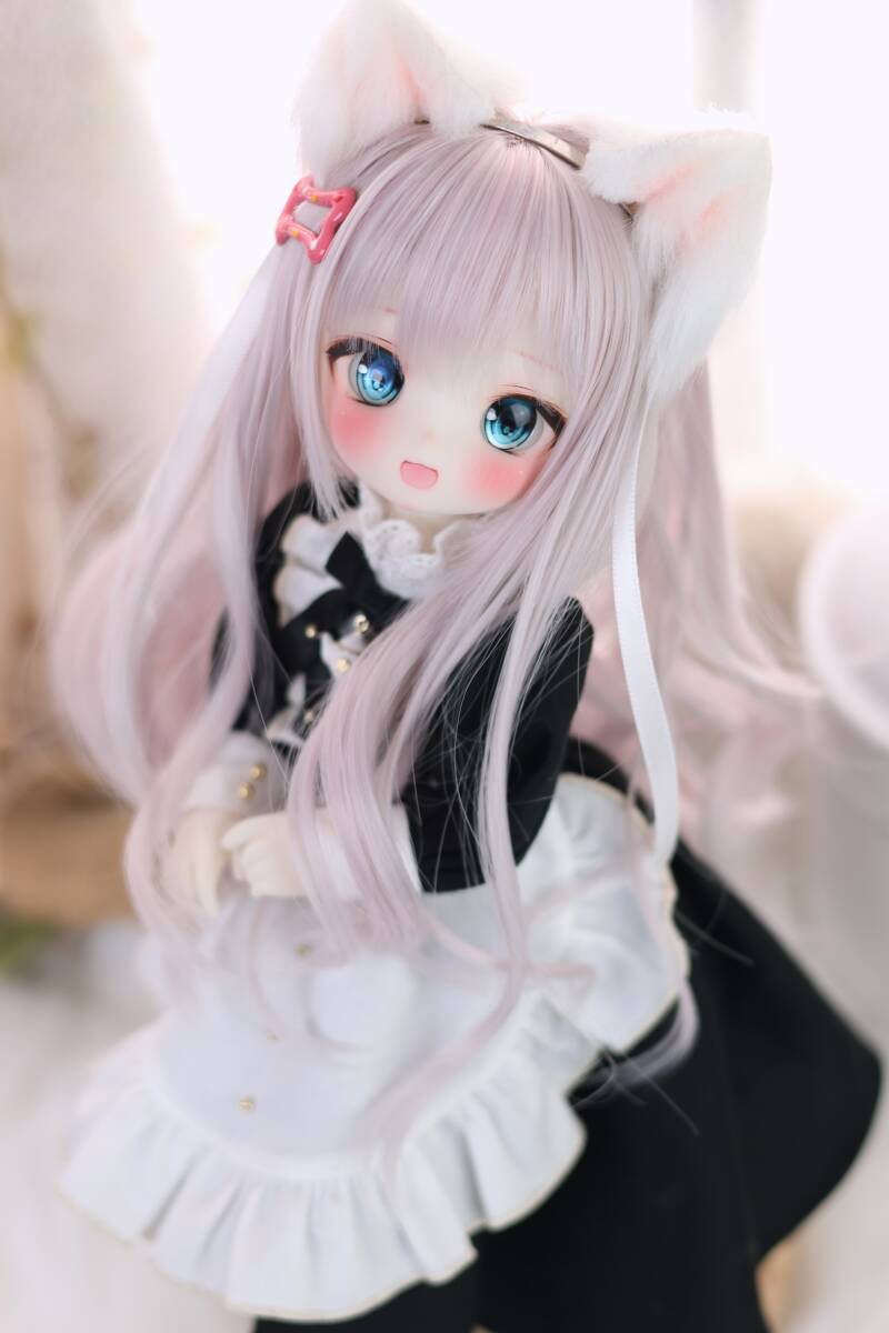 m.t* 1/6 Tinyfox 01S 白巧肌 カスタムヘッド+レジンアイ2種類+オマケのウィッグ　やや難あり_画像2