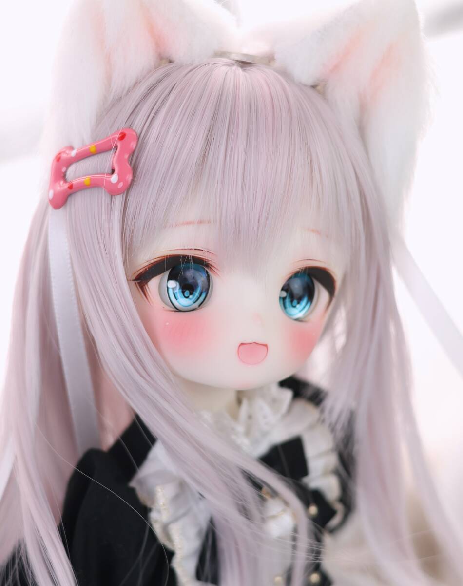 m.t* 1/6 Tinyfox 01S 白巧肌 カスタムヘッド+レジンアイ2種類+オマケのウィッグ やや難ありの画像4