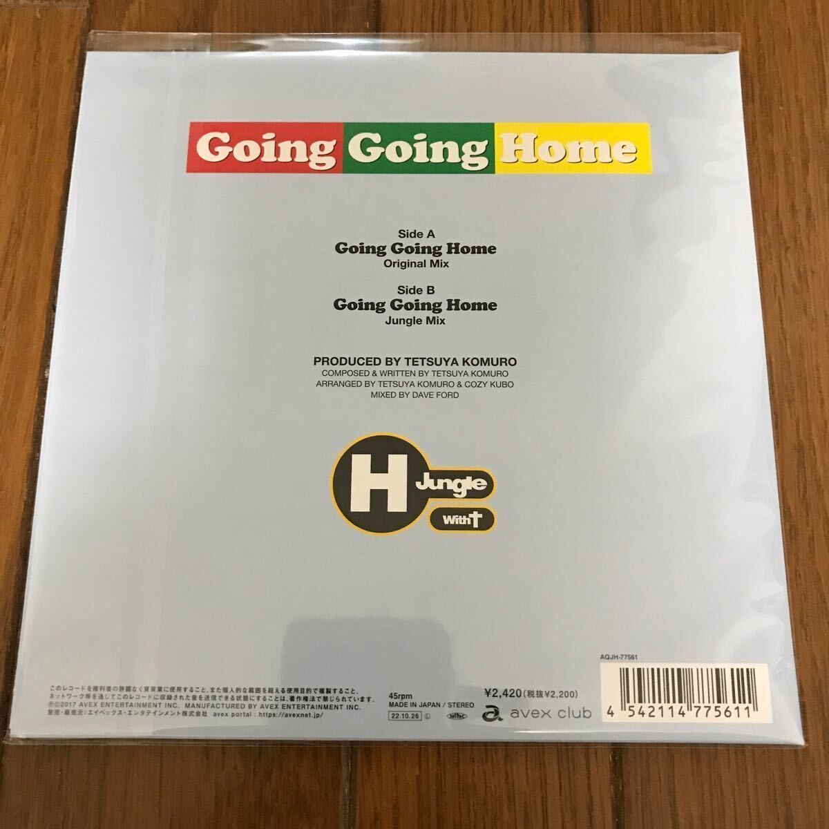 H Jungle With t レコード アナログ盤 3枚セット WOW WAR TONIGHT / GOING GOING HOME / FRIENDSHIP / 新品未開封の画像5