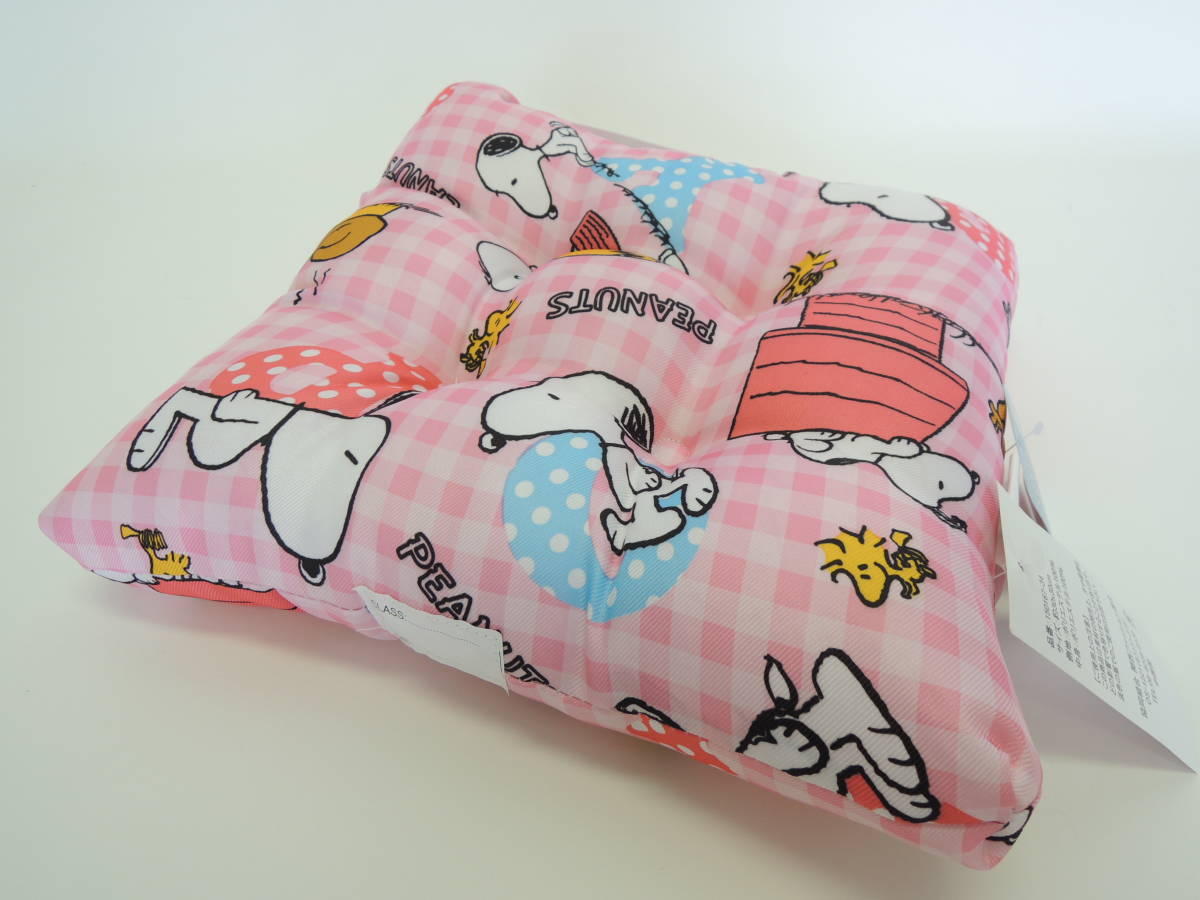  new goods *PEANUTS*SNOOPY*.. square cushion * pink series 