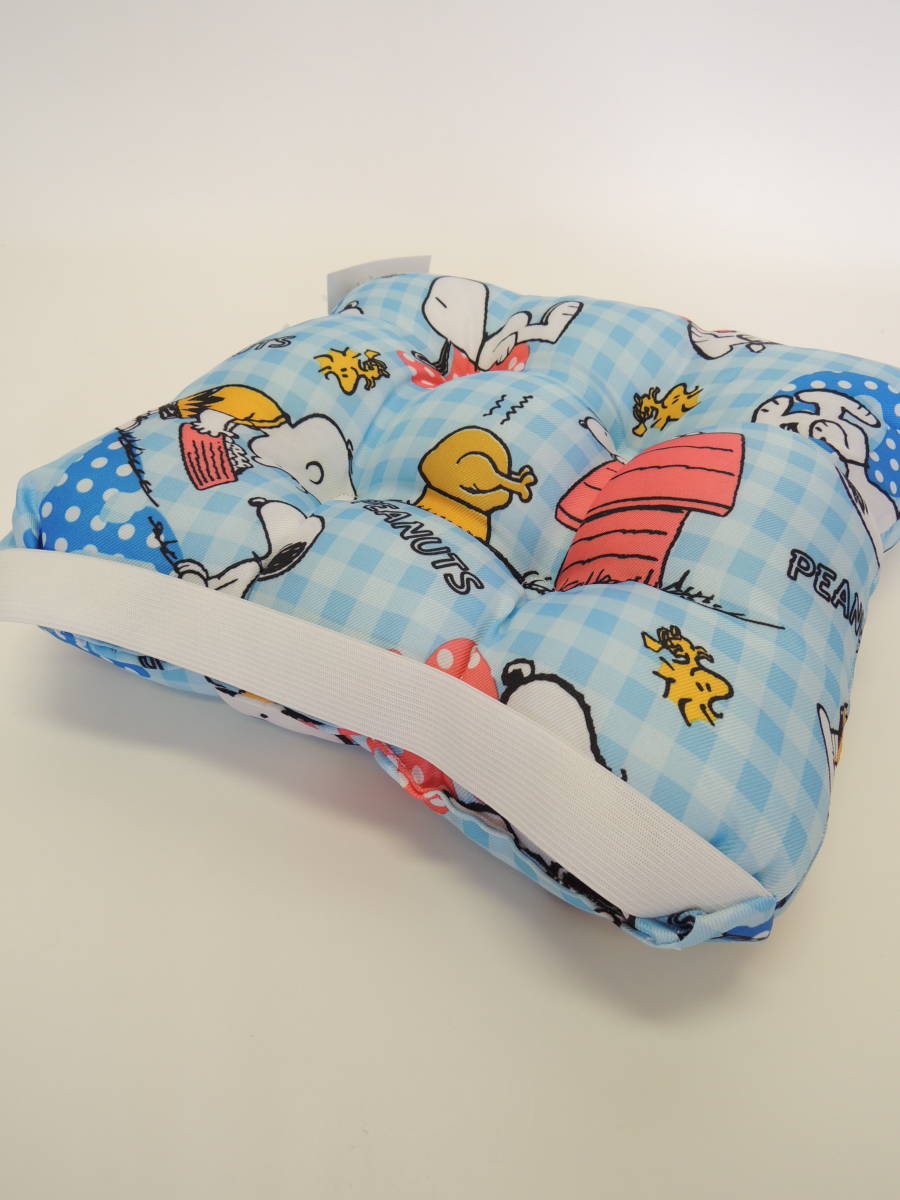  new goods *PEANUTS*SNOOPY*.. square cushion * blue group 