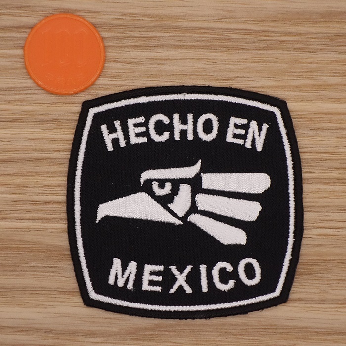 【Ｍサイズ】アイロンワッペン NO.1305 ＨＥＣＨＯ ＥＮ ＭＥＸＩＣＯ メキシコ ミリタリー アーミー 戦闘機 米軍 【郵便定形】_Ｍサイズです。