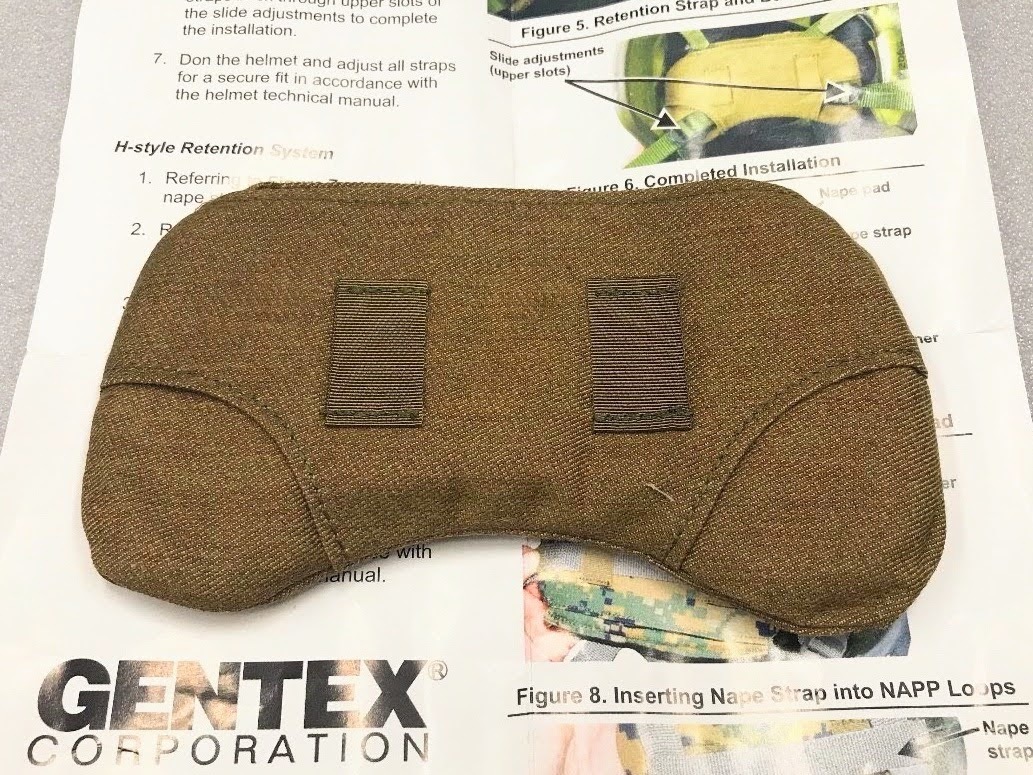 Gentex Corp USMC Nape Pad Protection X-Back・H-Back チンストラップ用（ach/ech/mich/lwh/lwmch/ops core/ソフトアーマー/米海兵隊_画像1