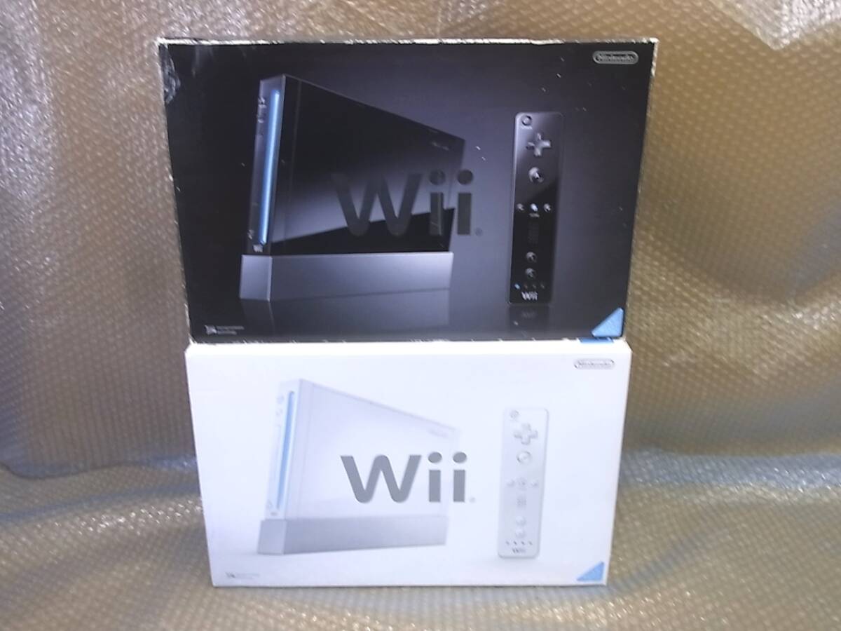 Wii 任天堂 2台セット 白・黒 起動確認済み_画像1