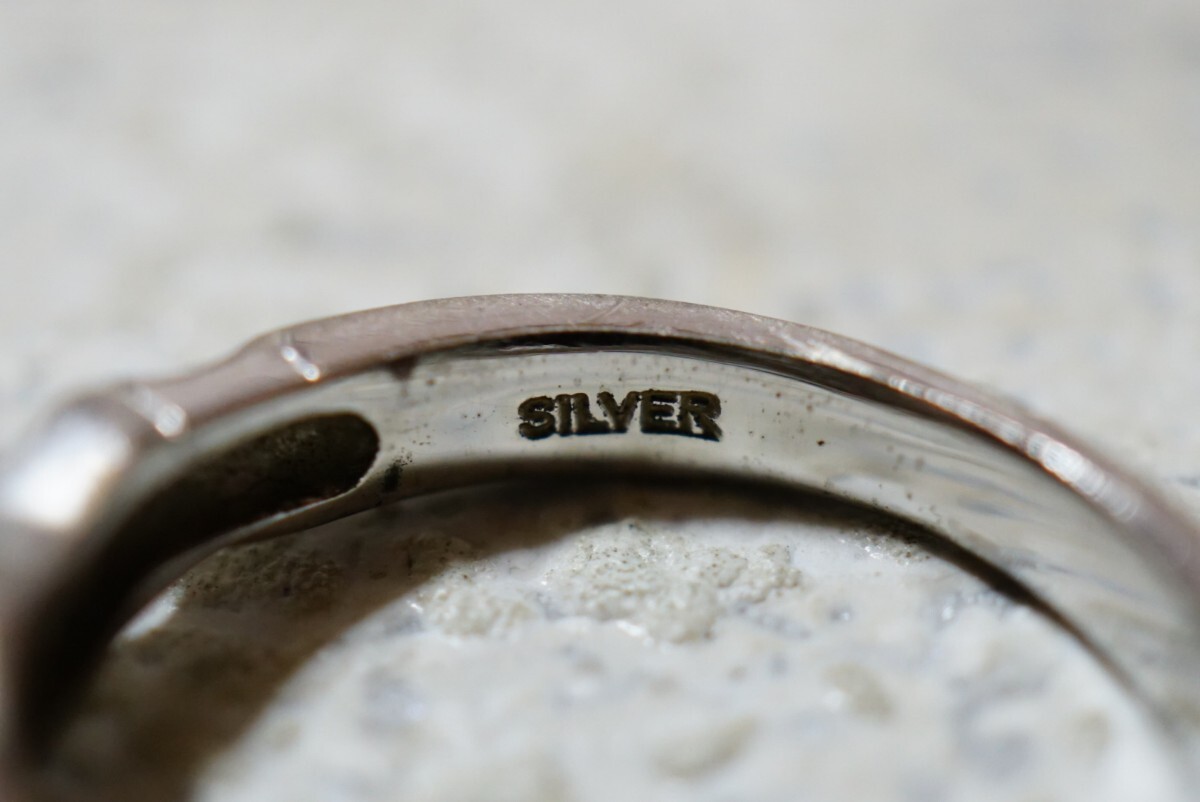 685 シルバー リング 指輪 ヴィンテージ アクセサリー SILVER刻印 アンティーク シルバージュエリー 装飾品_画像4