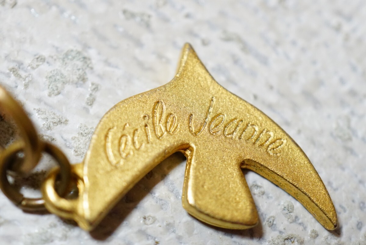 1290 CCILE ET JEANNE/セシルエジャンヌ ゴールドカラー ネックレス 海外製 ブランド ヴィンテージ アクセサリー ペンダント 装飾品_画像5