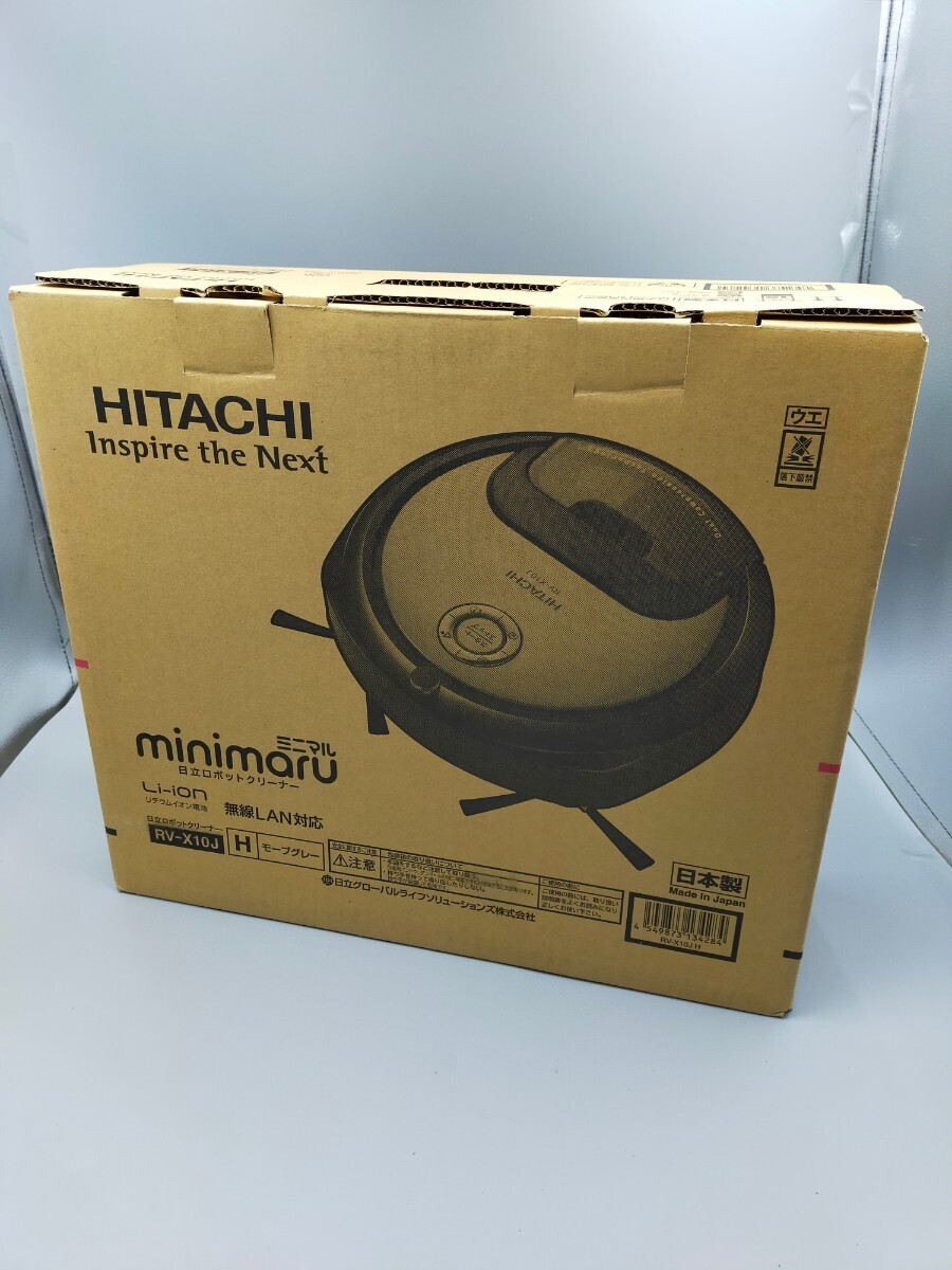 ●HITACHI minimaru 日立ロボットクリーナー ミニマル RV-X10J モーブグレー 2021年製 掃除機_画像1