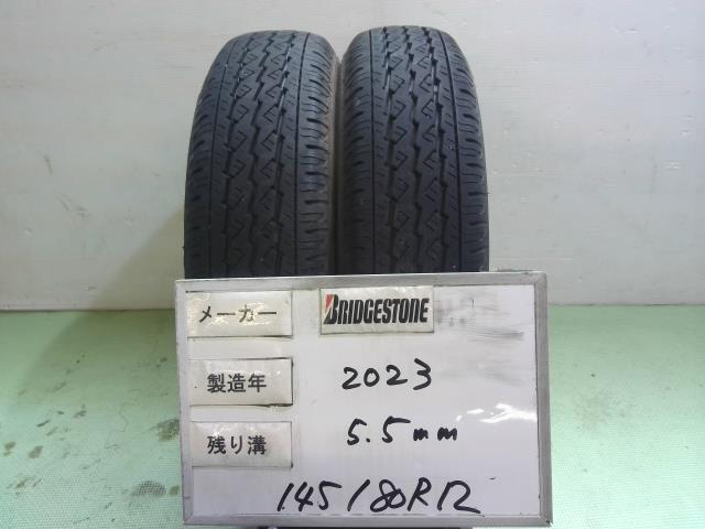 中古 ブリヂストン タイヤ 145/80R12_画像1