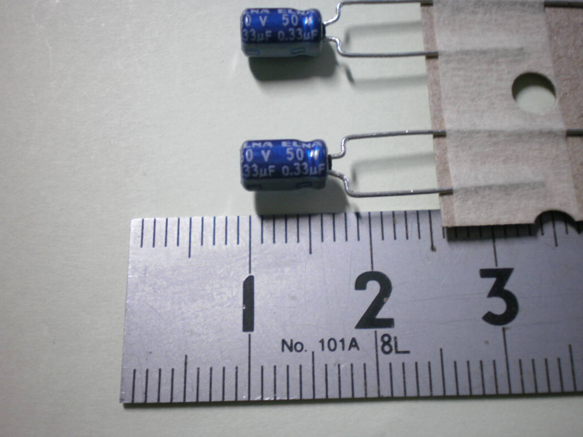  electrolytic capacitor 0.33μF 50V ELNA 10 piece set unused goods [ several set have ] [ tube 1]