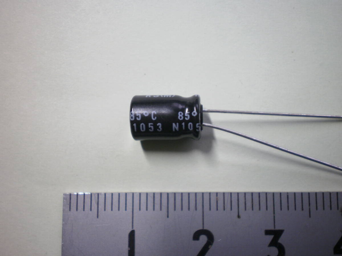  electrolytic capacitor 100μF 25V NICHICON RS(M) type 5 piece set unused goods [ several set have ] [ tube 39-2]