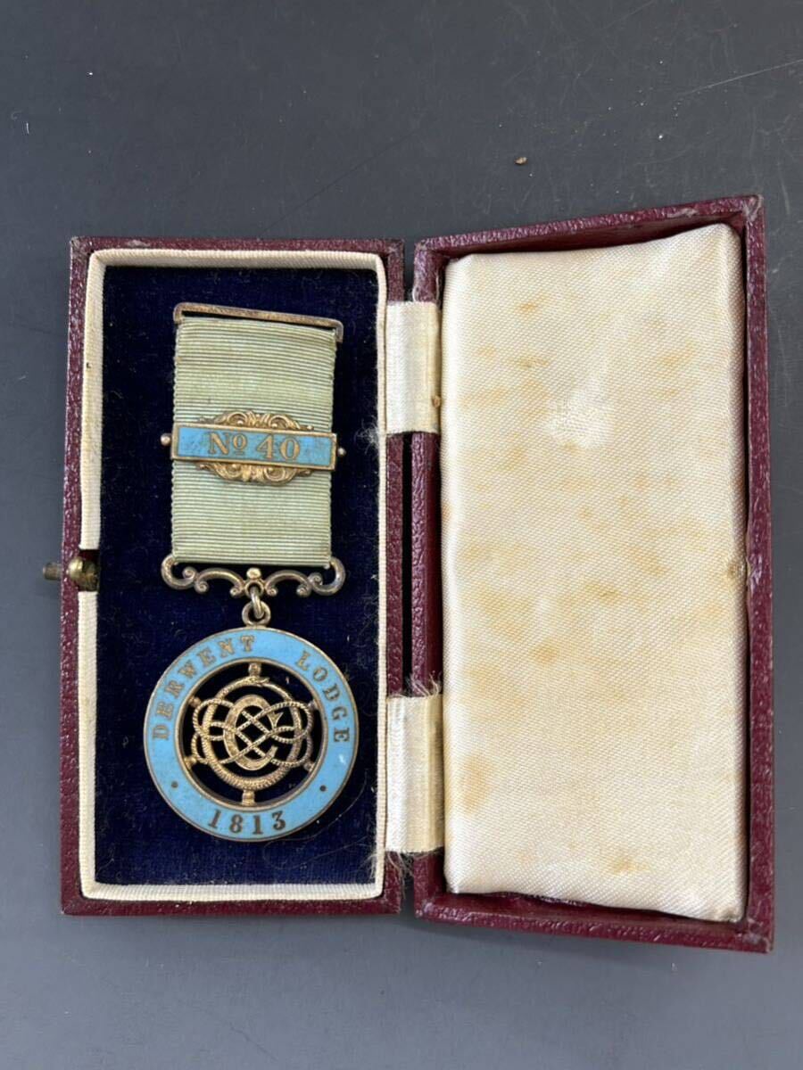 イギリス勲章 銀製 メダル 1813 スターリングシルバーの画像1