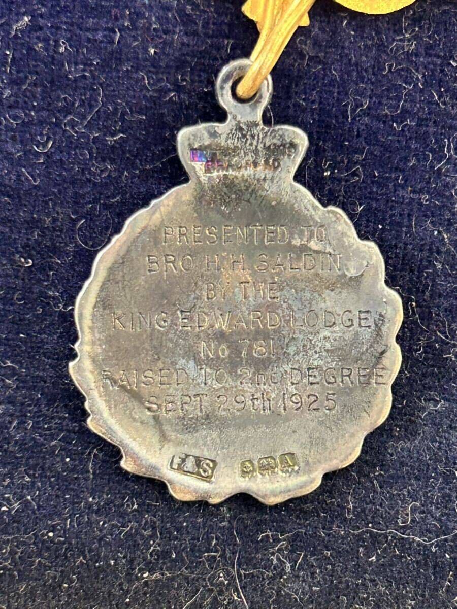 イギリス勲章 銀製 メダル 1925 スターリングシルバーの画像6