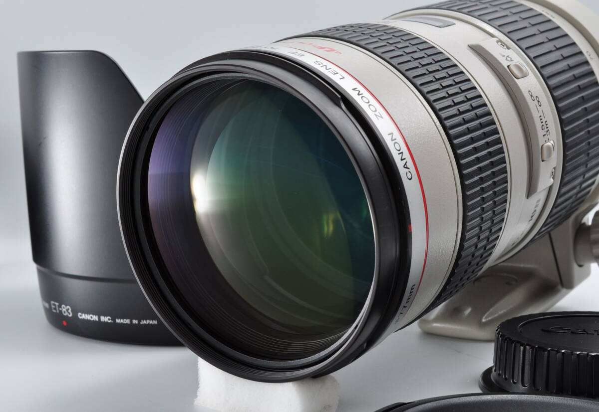 【極上美品】Canon キャノン ZOOM LENS EF 70-200mm F2.8 L ULTRASONIC 望遠ズームレンズ レンズフード付き #0158_画像1