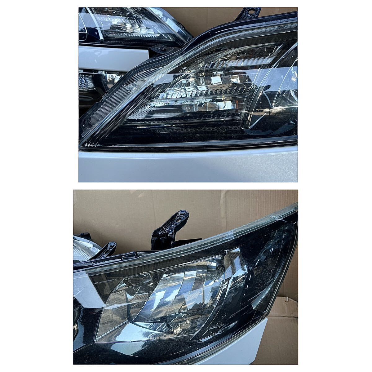  used Toyota Vellfire DBA-ANH25W original head light headlamp left right set AFS less ICHIKOH 58-23 GGH20W / GGH25W / ANH20W light A1