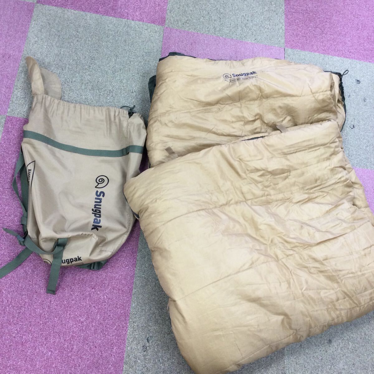 ◎【Snugpak/スナグパック】BASECAMP SLEEP SYSTEM 寝袋 マット テント アウトドア キャンプ用品 キャンプ ベージュ カーキの画像1