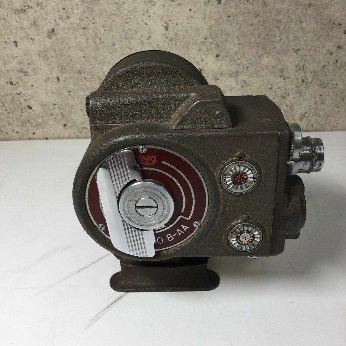 ◎【CINE ELMO/シネ エルモ】8-AA 8mm カメラ ビンテージ レトロ アンティーク 1950年代 レトロ 希少 レア 現状品の画像4