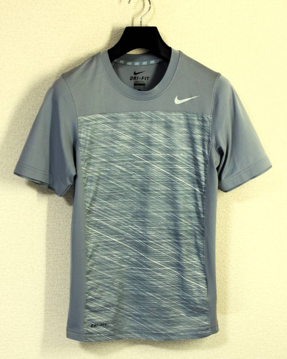 訳あり◆NIKE DRI-FIT ナイキ◆半袖 メッシュ切替 吸汗速乾 グラフィックＴシャツ:S_画像1