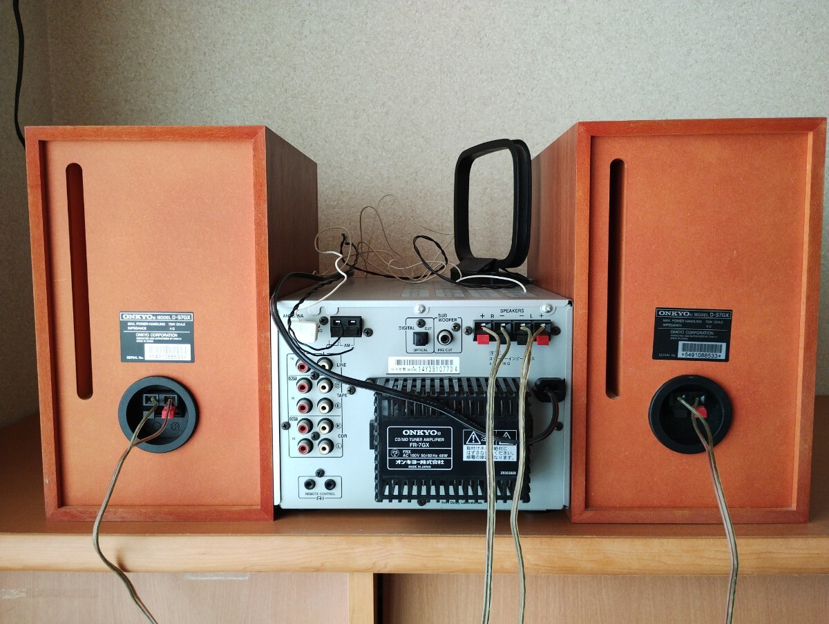 ONKYO オンキョー FR-S7GX(D)MD CD ミニコンポ オーディオ機器 箱付の画像3