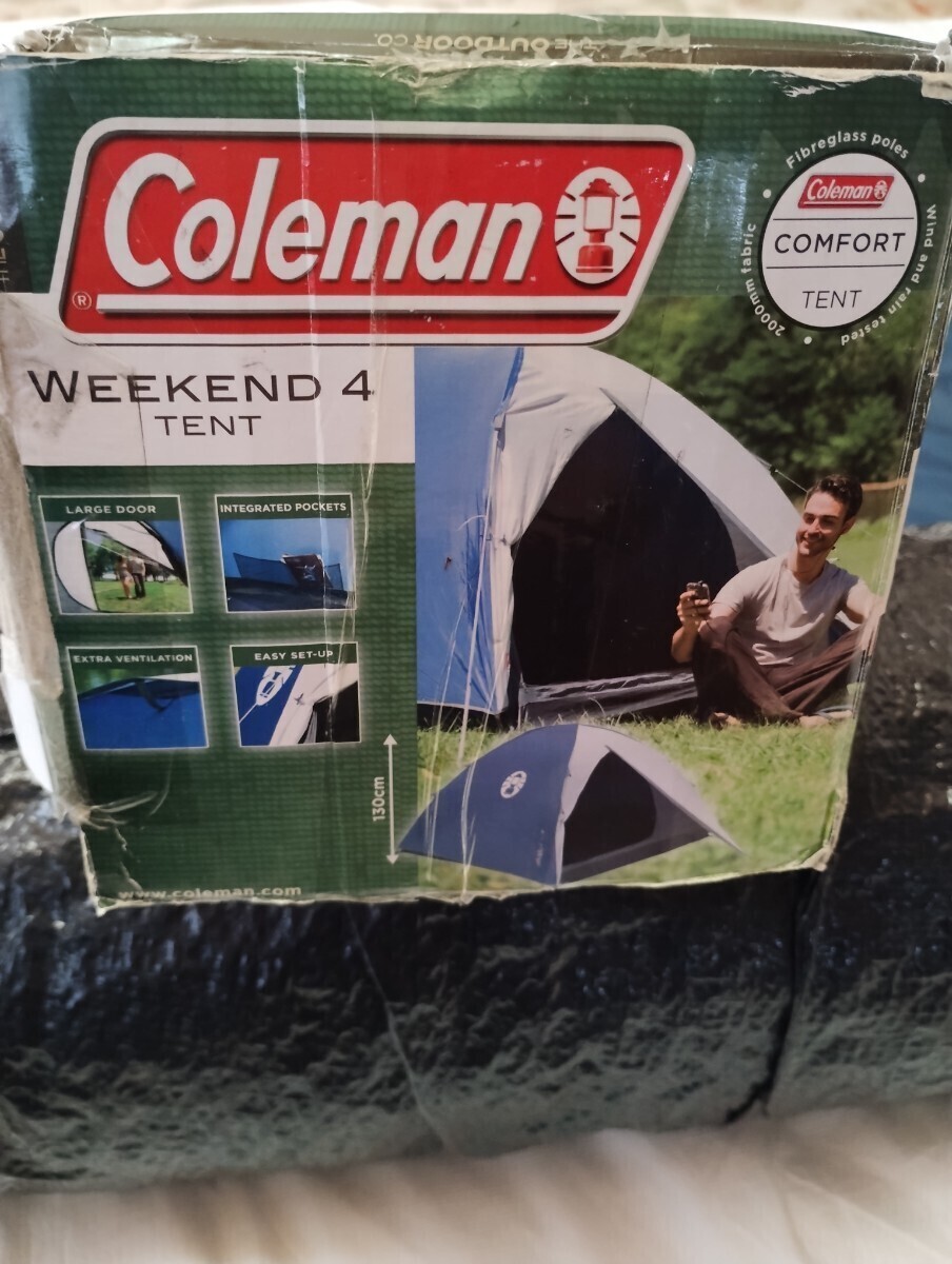 レア コールマン Coleman weekend4 4人用テント　箱付　キャンプ アウトドア_画像4