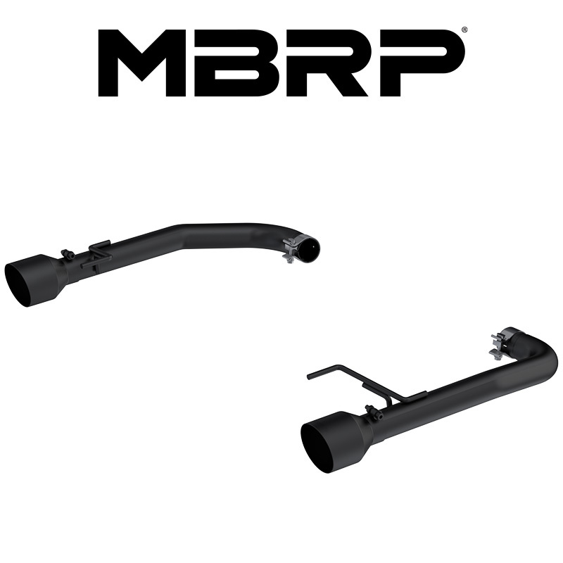 MBRP 2015-2023 フォード マスタング 2.3 エコブースト アクスルバック レース エキゾースト ブラックTip 正規輸入品_画像1