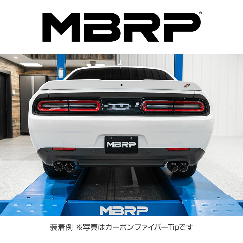 MBRP 2015-2024 ダッジ チャレンジャー 3.6L V6 CAT-BACK エキゾースト 正規品_画像3
