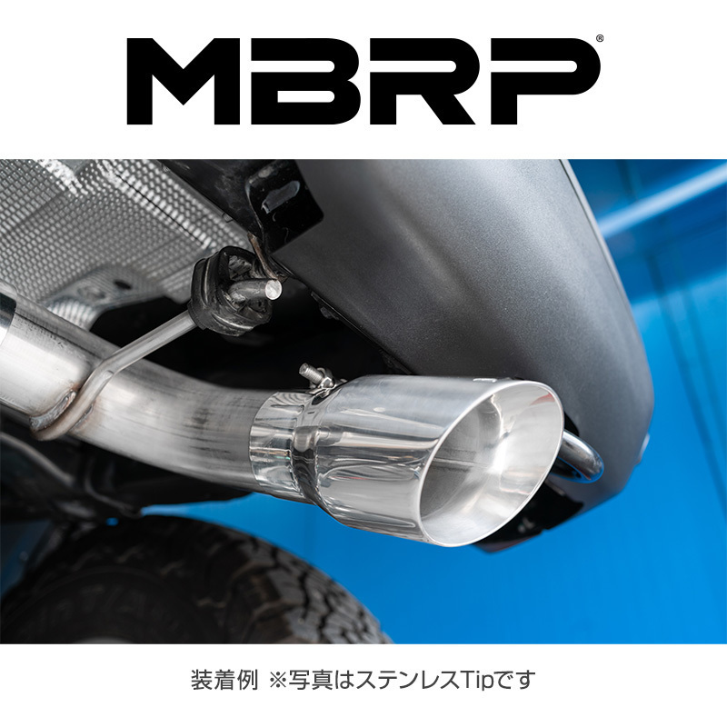 MBRP 2021- フォード ブロンコ BRONCO 2.3L/2.7L エコブースト キャットバック エキゾースト ブラックTip 正規品_画像2