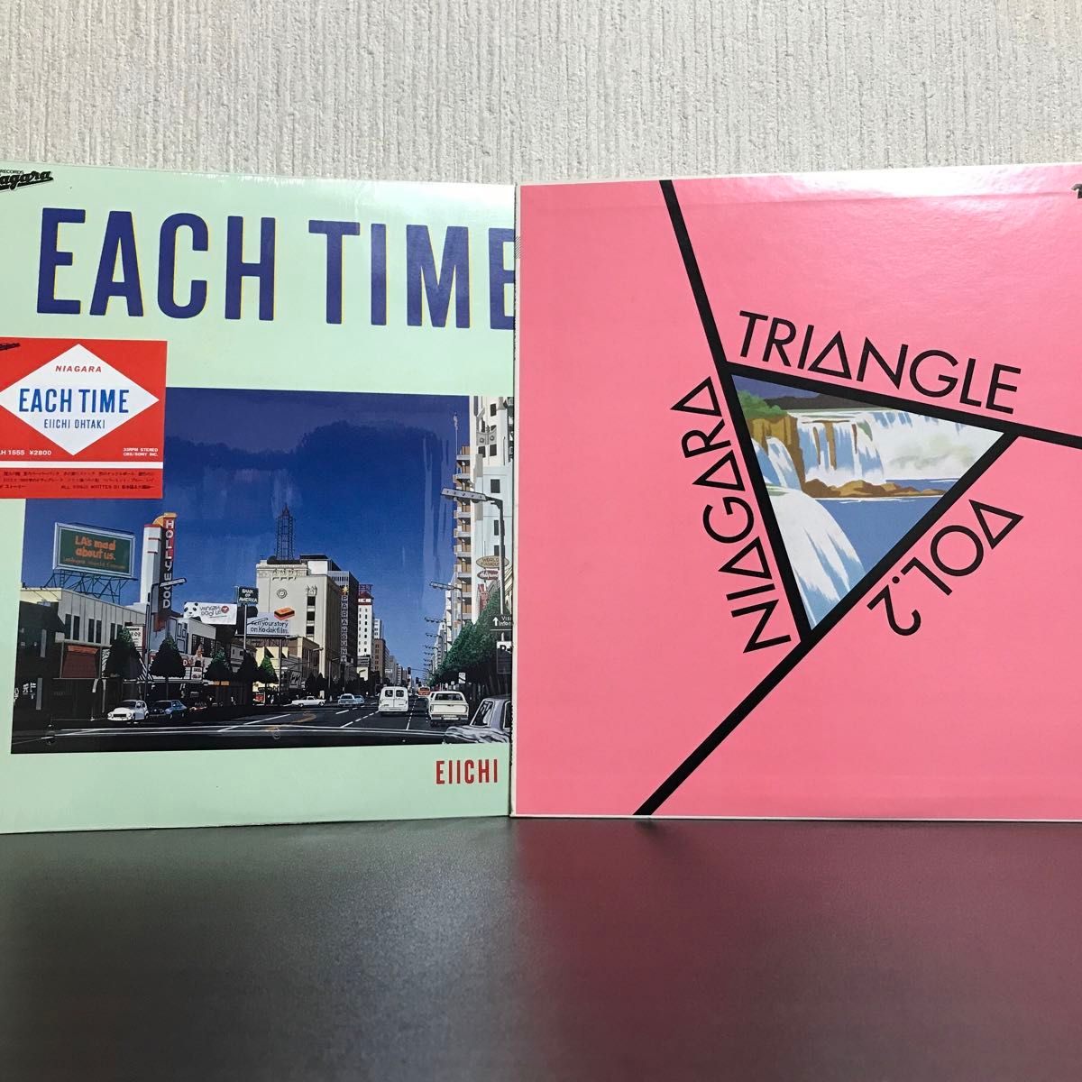 大滝詠一 レコード 2枚 セット EACH TIME NIAGARA TRIANGLE city pop 大瀧詠一 ナイアガラ