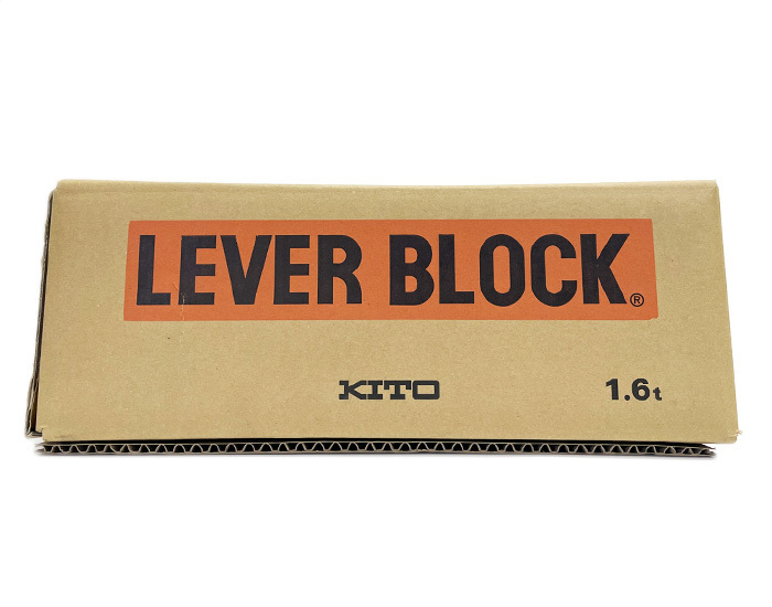 新品未開封 KITO キトー レバーブロック 1台 L5形 LB016 LEVER BLOCK 定格荷重1.6t 標準揚程1.5m 荷締め 工具 吊り 重機 トラック 運搬_画像1