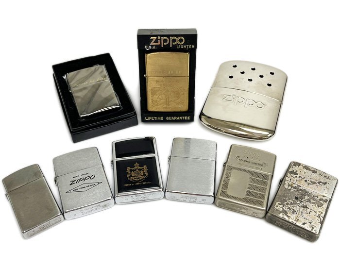 ZIPPO ジッポ ライター ハンディウォーマー 合計9点 まとめて オイルライター カイロ 喫煙グッズ ヴィンテージ 着火未確認 現状品の画像1