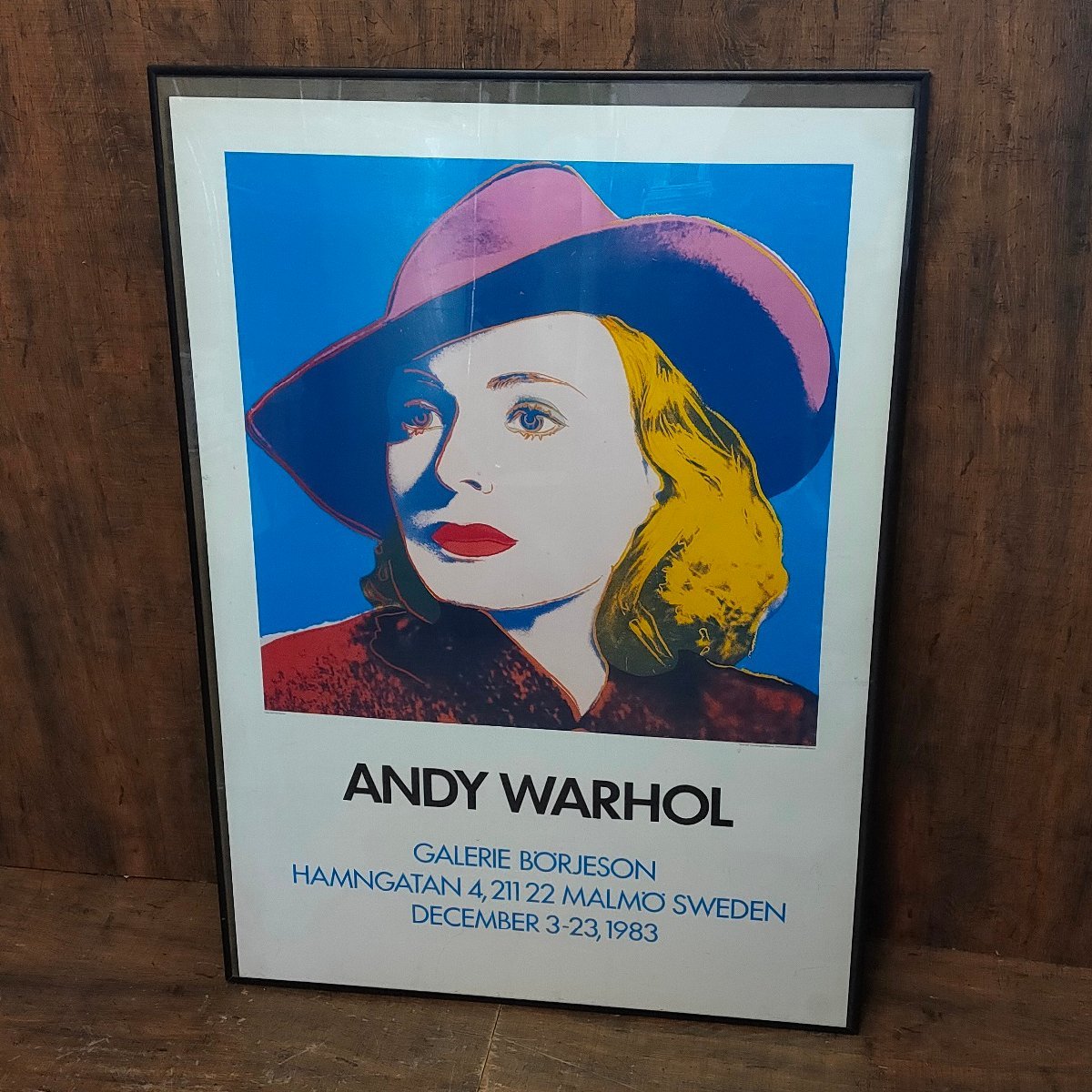 アンディ・ウォーホル Andy Warhol イングリッド・バーグマン Ingrid Bergman With Hat アートポスター 額装　0228011/SR26/200_画像1