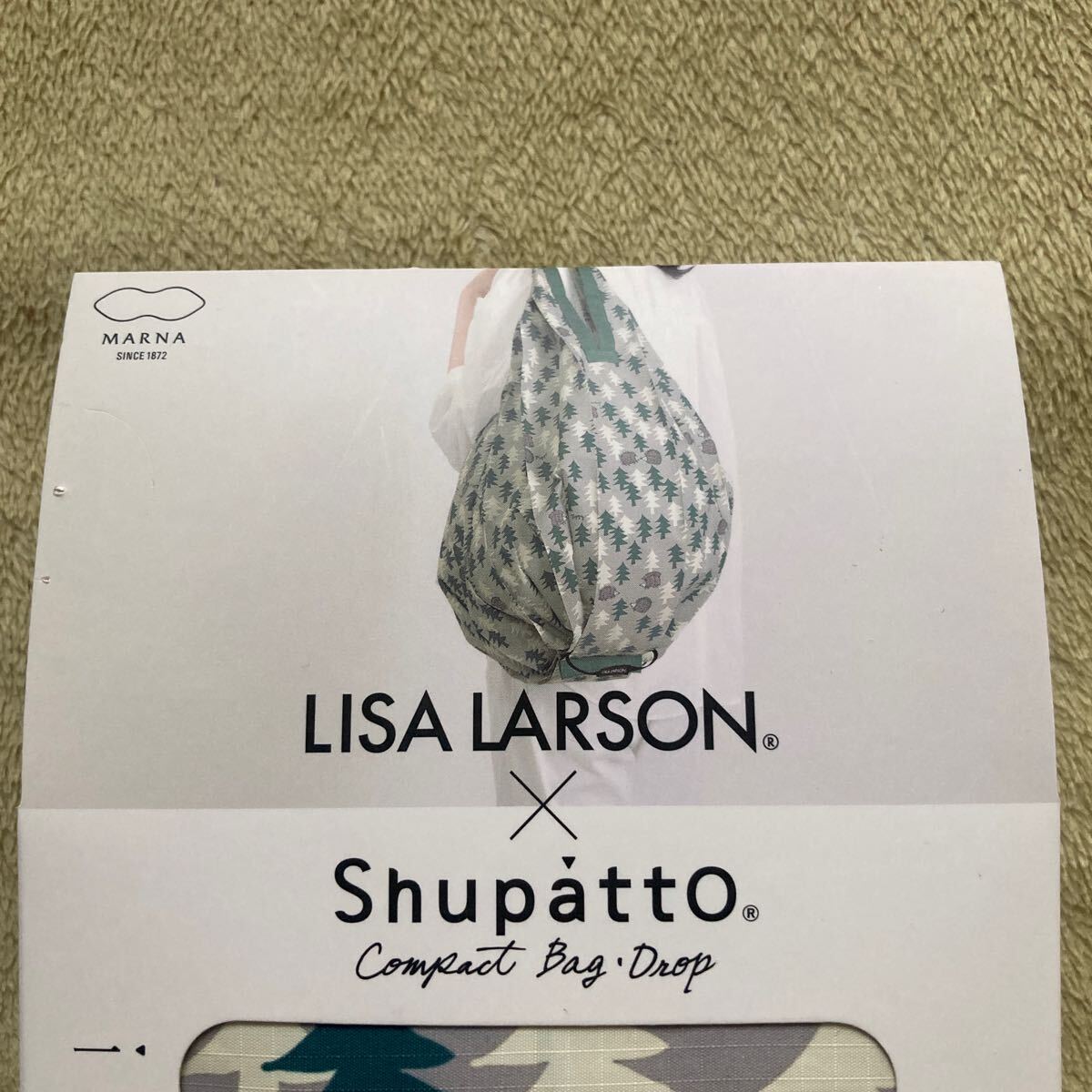 ☆新品☆リサ・ラーソン　シュパット　コンパクトバッグ Lサイズ　ハリネズミの森　LISA LARSON×Shupatto エコバッグ　株式会社マーナ_画像1