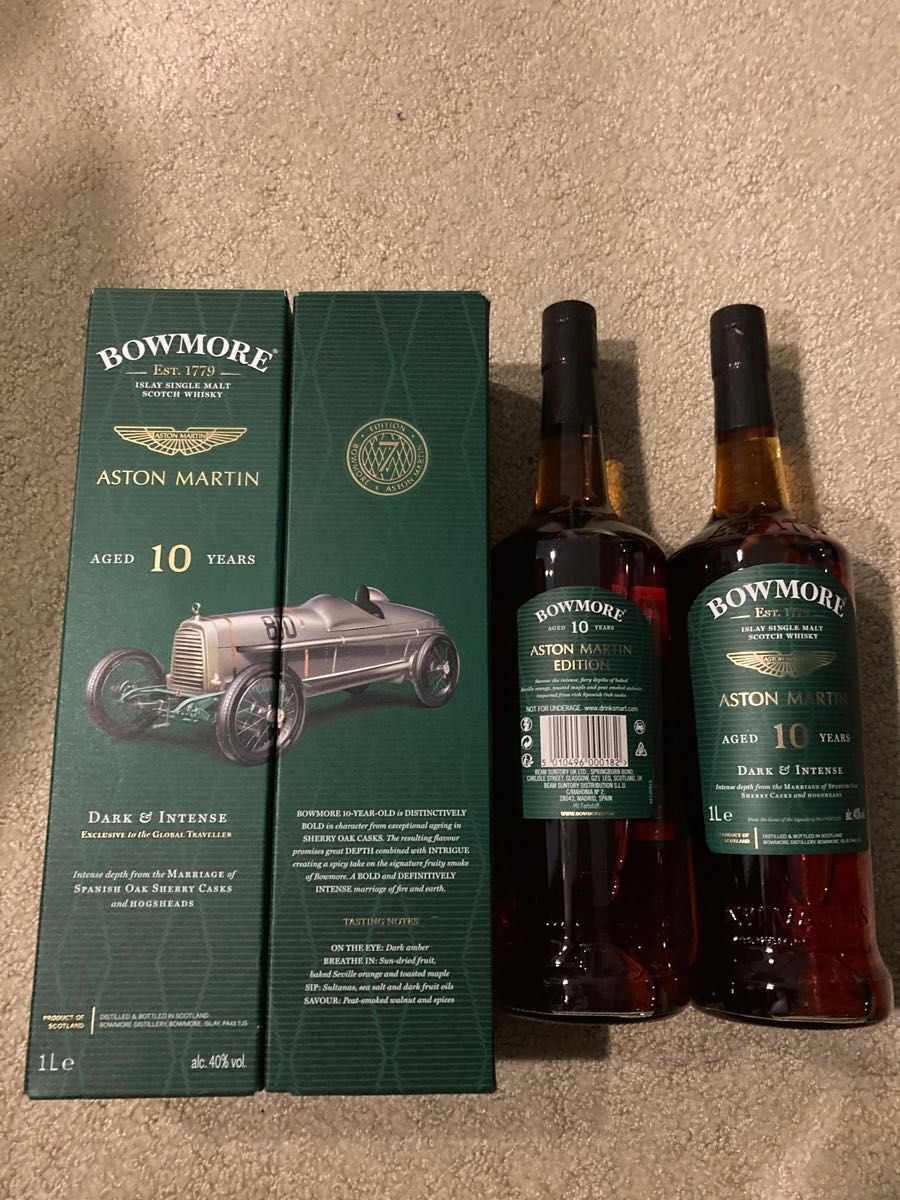 1L BOWMORE ASTONMARTIN 10 Dark Intenseボウモアアストンマーチン10年 1本 ウイスキー