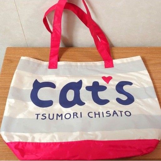 ツモリチサト Cats特製ビッグ トートバッグ エコバッグ 大容量 オシャレ 大きめ マチ広