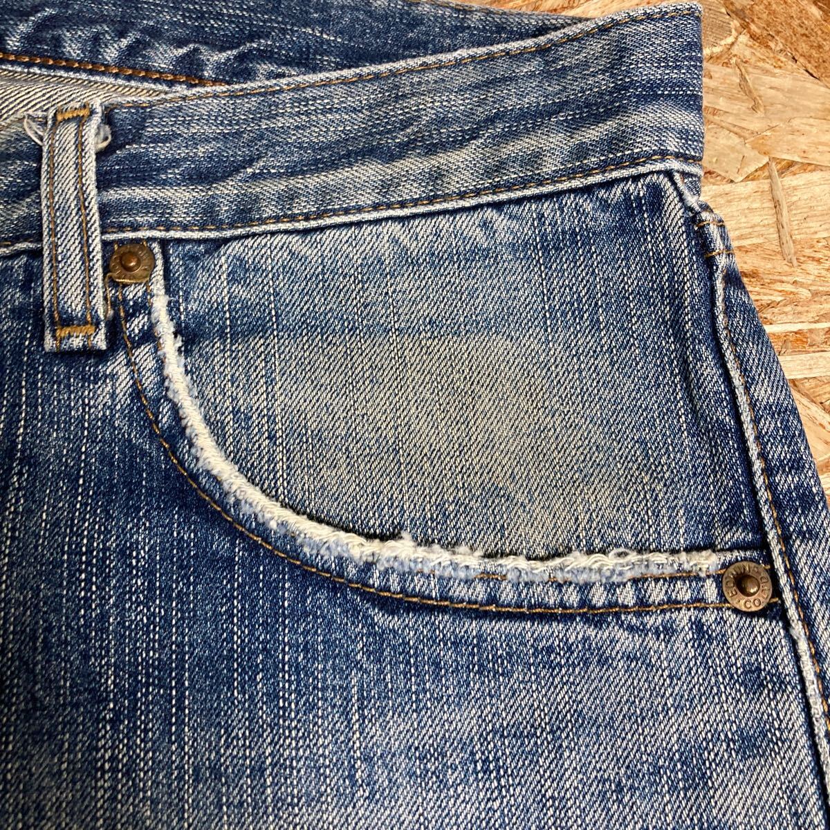 D-1243 EDWIN Edwin 503Z Denim брюки W31 б/у обработка джинсы ji- хлеб сделано в Японии 