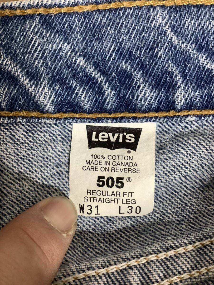 E-1262 Levi's リーバイス 505 デニムパンツ W31 90's ビンテージ ジーンズ ジーパン_画像5