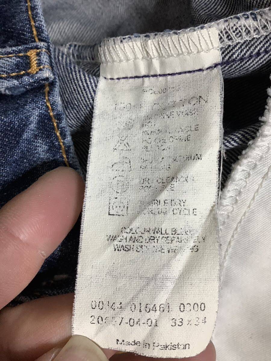 E-1288 Levi's リーバイス 607 デニムパンツ W33 ユーズド加工 00's オールド ジーンズ ジーパン_画像5