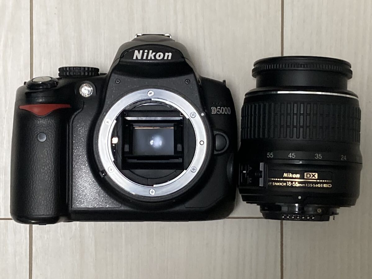 Nikon ニコン D5000 AF-S DX NIKKOR 18-55mm 1:3.5-5.6GII ED 一眼レフ デジタルカメラ ボディ レンズ_画像5