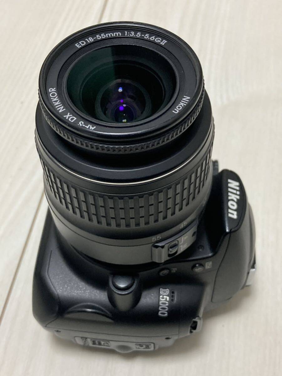 Nikon ニコン D5000 AF-S DX NIKKOR 18-55mm 1:3.5-5.6GII ED 一眼レフ デジタルカメラ ボディ レンズ_画像3