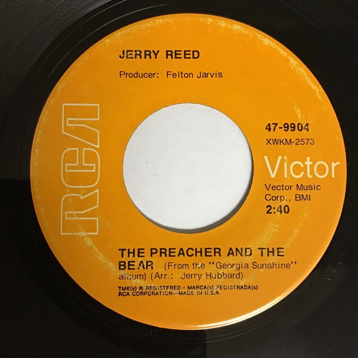 US盤 45 / Jerry Reed / Amos Moses_画像1