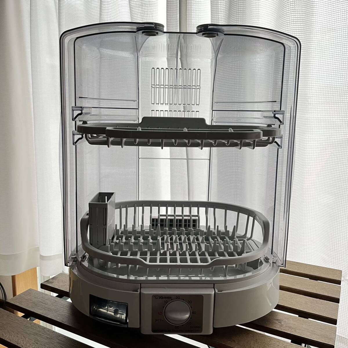 象印/ZOJIRUSHI 食器乾燥機 EY-KB50 5人分 縦型 2020年製 排水ホース付き の画像3