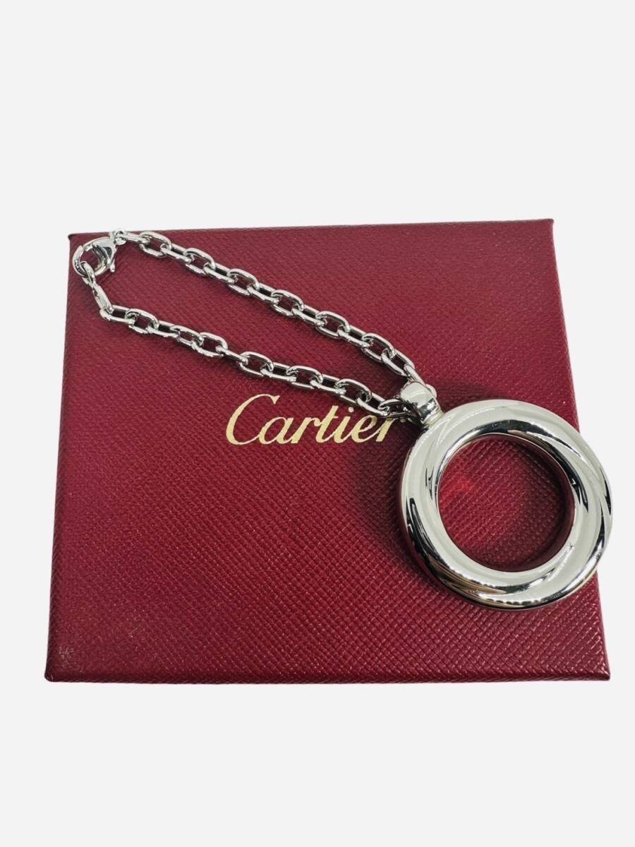 ②箱あり保管品/CARTIER カルティエ キーホルダー トリニティ バッグチャーム/現状品/同梱不可の画像2