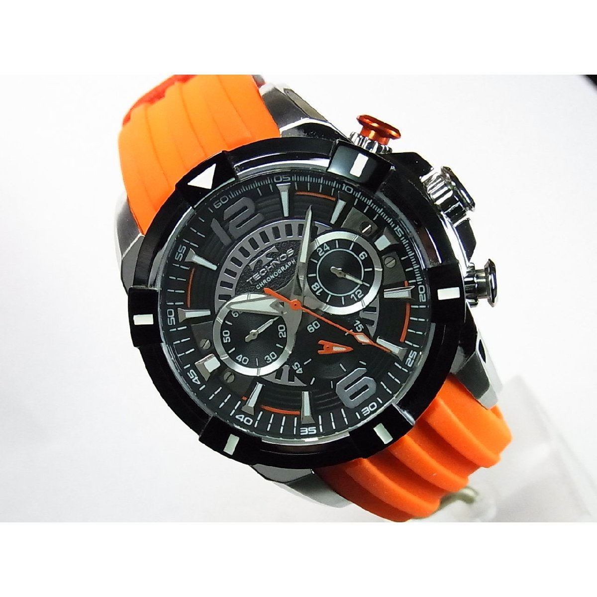 TECHNOS テクノス MEN'S 紳士 Chronograph クロノグラフ T8B81BB 定価￥55,000-(税込) 新品です。_画像6