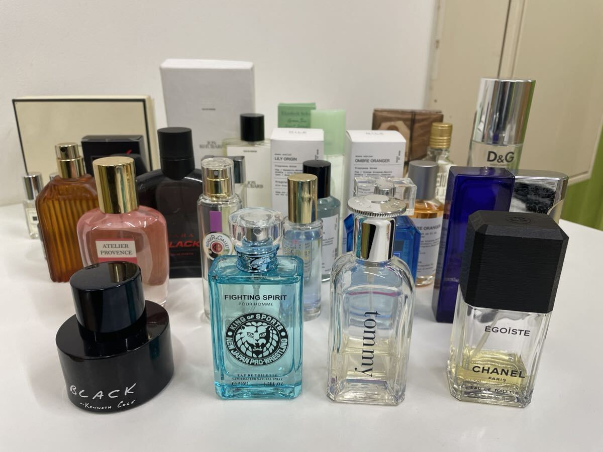  perfume Chanel, DOLCE&GABBANA,JO MALONE, Tommy, fighting Spirit,NILE other together 20 point present condition goods 