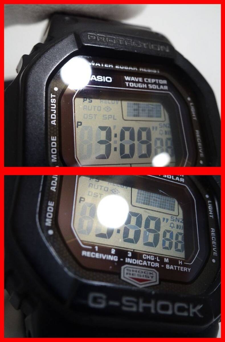 2403★F-1782★CASIO G-SHOCK GW-5600J カシオ ジーショック 腕時計 電波ソーラー THE G 5600 ブラック 中古の画像3