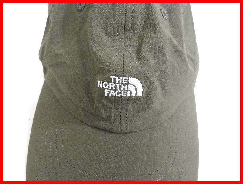 2403★D-1376★ノースフェイス THE NORTH FACE 帽子 キャップ グリーン系 中古の画像2