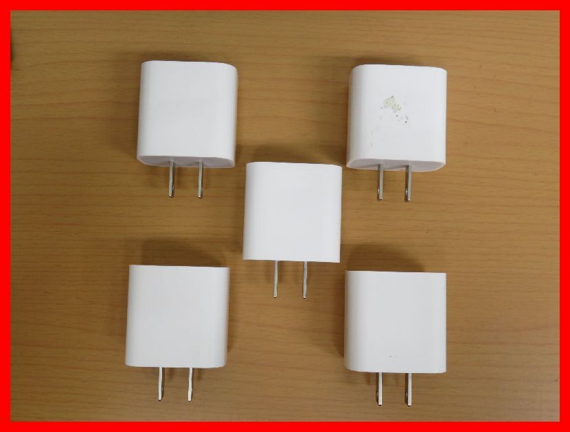 2403*SM-1203*①Apple( Apple ) USB-C AC adaptor A2305 20W 5 piece together secondhand goods genuine products 