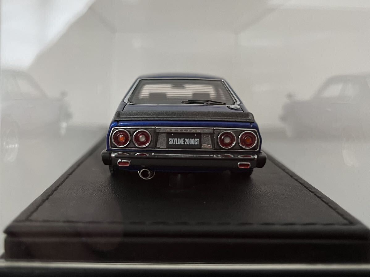 Web限定 イグニッションモデル ignition model IG0308 1/43 日産 スカイライン 2000 GT-ES C210 ブルー の画像3