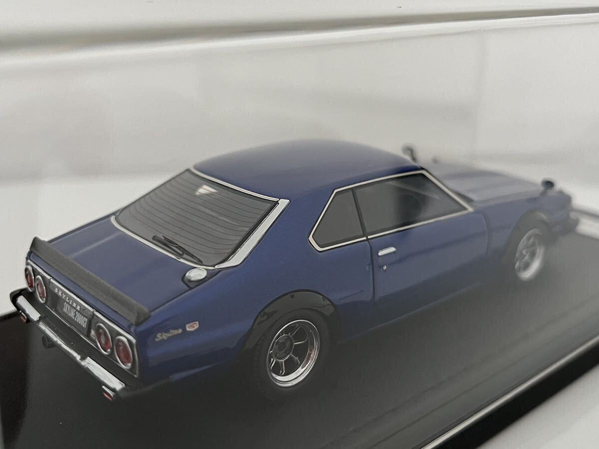 Web限定 イグニッションモデル ignition model IG0308 1/43 日産 スカイライン 2000 GT-ES C210 ブルー の画像7