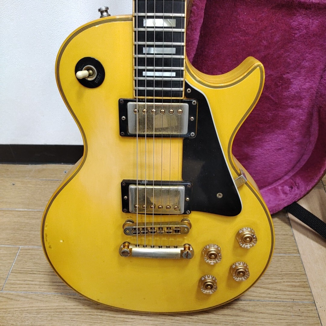 Custom ギブソン 　Les Paul Custom 　レスポール 　カスタム 　エレキギター　ハードケース付き_画像3